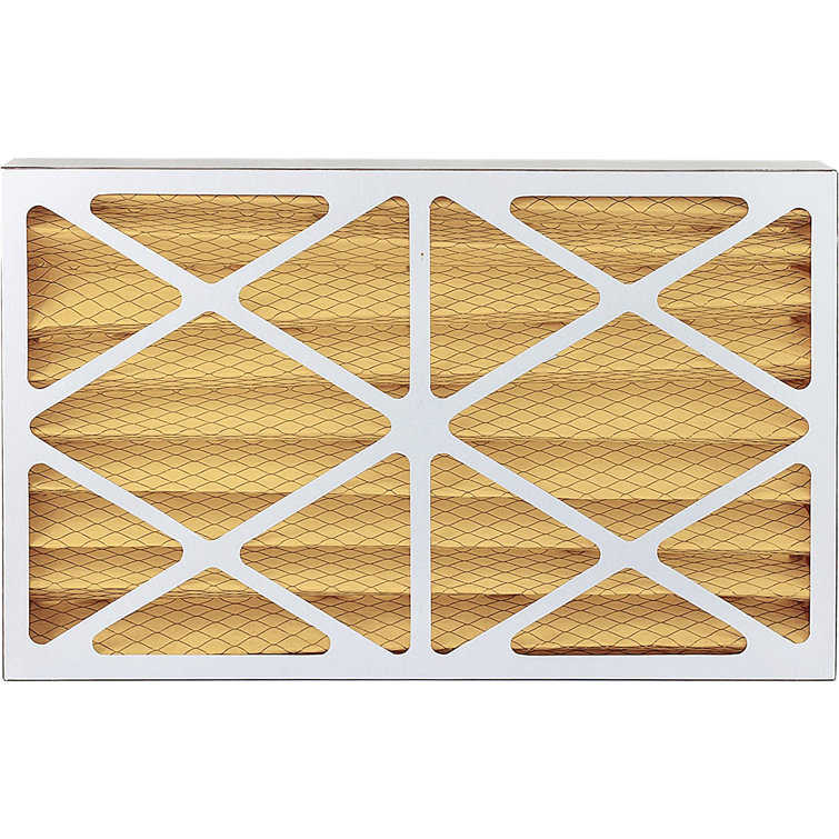 Filterbuy 16x25x4 Air Filter MERV 11, Pleated HVAC AC Furnace Filters